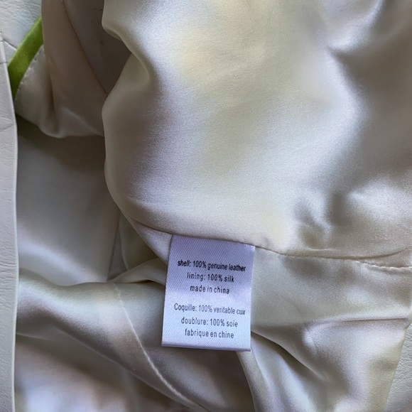 Vintage ADAM By Adam Lippes Leather Peplum Jacket - Picture 5 of 5